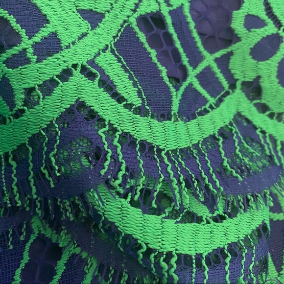 Lilly Pulitzer Blue & Green Hyacinth Lace Skirt - Picture 8 of 12